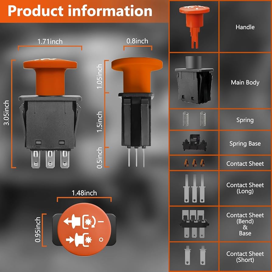 【 Y☆  】 Amazon.com: HASMX 539131627 PTO Switch for Husqvarna MZT52